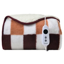Gabri Fleece & Sherpa Heated Throw